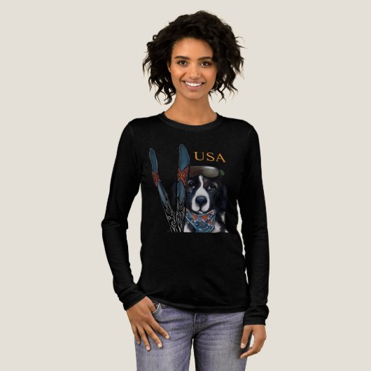 ニューファンドランド犬 トライブレンドTシャツ (正面全体)