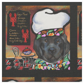 ニューファンドランド犬 ファブリック (クローズアップ)