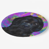 ニューファンドランド犬 ペーパープレート (アングル)