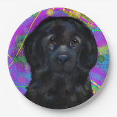 ニューファンドランド犬 ペーパープレート (正面)