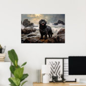 ニューファンドランド犬 ポスター (ホームオフィス)