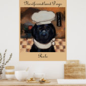 ニューファンドランド犬 ポスター (キッチン)