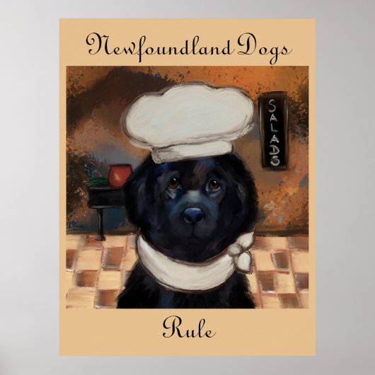 ニューファンドランド犬 ポスター (正面)