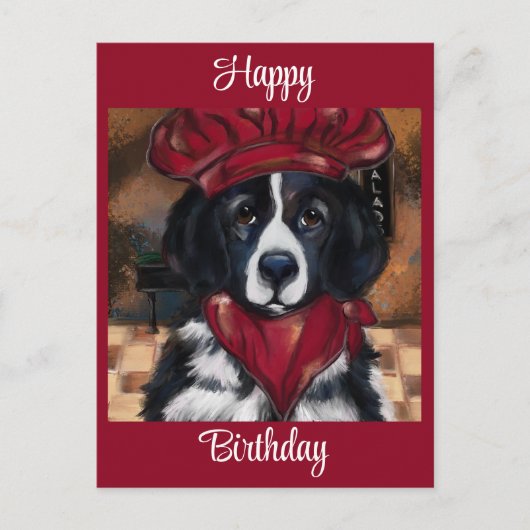 ニューファンドランド犬 ポストカード (正面)