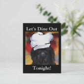 ニューファンドランド犬 ポストカード (スタンド正面)