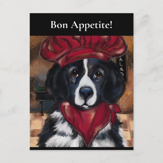 ニューファンドランド犬 ポストカード (正面)