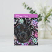 ニューファンドランド犬 ポストカード (スタンド正面)