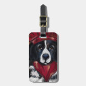 ニューファンドランド犬 ラゲッジタグ (正面縦)