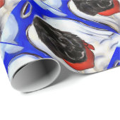 ニューファンドランド犬 ラッピングペーパー (ロールコーナー)