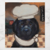 ニューファンドランド犬 ワインラベル (シングルラベル)