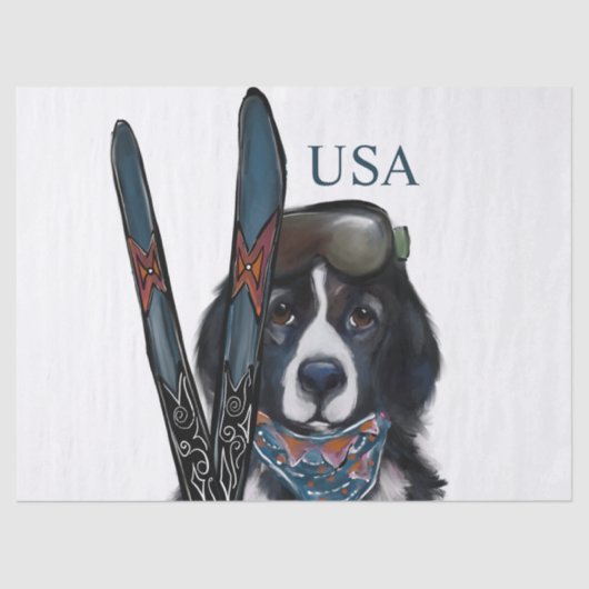 ニューファンドランド犬 薄葉紙 (正面)