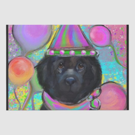 ニューファンドランド犬 薄葉紙 (正面)
