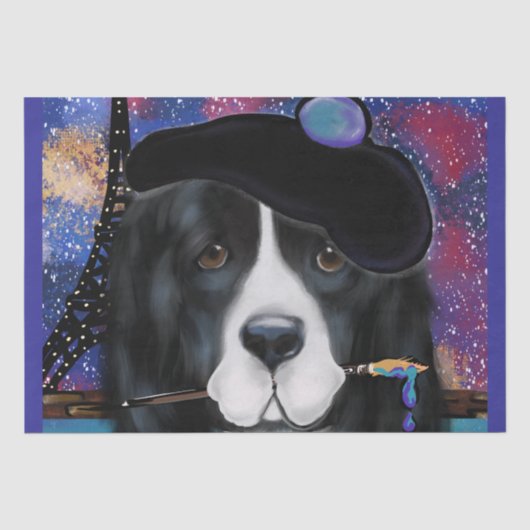 ニューファンドランド犬 薄葉紙 (正面)