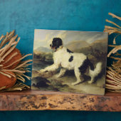 ニューファンドランド犬,1824年ライオンと呼ばれる(帆布油) フォトプラーク (側面)