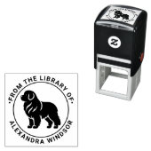 ニューファンドランド犬SIL図書館蔵書名 セルフインキングスタンプ (インサイチュ)