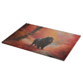 ニューファンドランド紅葉秋 カッティングボード (角)