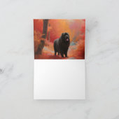 ニューファンドランド紅葉秋 カード (内部)