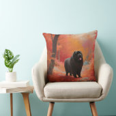 ニューファンドランド紅葉秋 クッション (椅子)