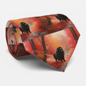 ニューファンドランド紅葉秋 ネクタイ (ロール)