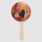 ニューファンドランド紅葉秋 ハンドファン (正面)