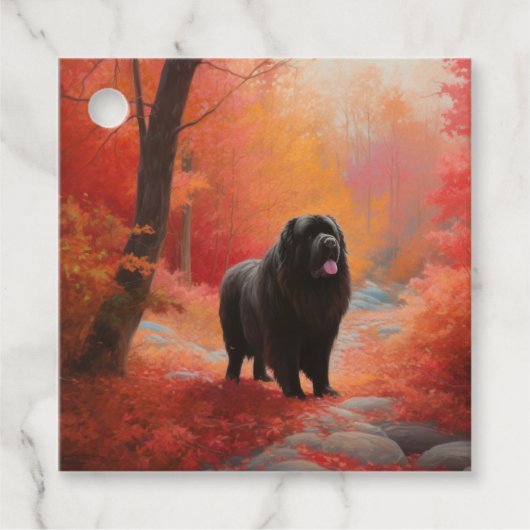 ニューファンドランド紅葉秋 フェイバータグ (正面)