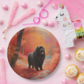 ニューファンドランド紅葉秋 ペーパープレート (パーティー)