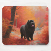 ニューファンドランド紅葉秋 マウスパッド (正面)