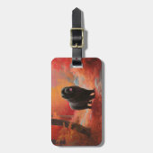 ニューファンドランド紅葉秋 ラゲッジタグ (正面縦)