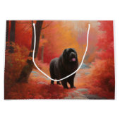 ニューファンドランド紅葉秋 ラージペーパーバッグ (正面)