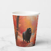 ニューファンドランド紅葉秋 紙コップ (裏面)