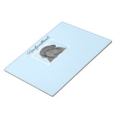 ニューファンドランド絵画ズ – かわいいオリジナルドッグアートノート ノートパッド (アングル)