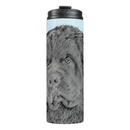 ニューファンドランド絵画ズ – かわいいオリジナルドッグアート タンブラー (正面)