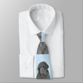 ニューファンドランド絵画ズ – かわいいオリジナルドッグアート ネクタイ (タイ)