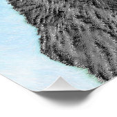 ニューファンドランド絵画ズ – かわいいオリジナルドッグアート ポスター (コーナー)