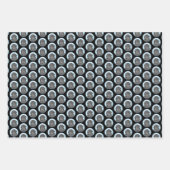 ニューファンドランド絵画ズ – かわいいオリジナルドッグアート ラッピングペーパーシート (正面3)