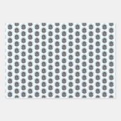 ニューファンドランド絵画ズ – かわいいオリジナルドッグアート ラッピングペーパーシート (正面2)