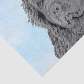 ニューファンドランド絵画ズ – かわいいオリジナルドッグアート 薄葉紙 (詳細)