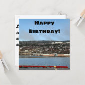 ニューファンドランド誕生日カード カード (正面/裏面インサイチュ)