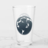 ニューファンドランド ガラス ニューファンドランド子犬 ガラス カスタム タンブラーグラス (裏面)