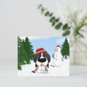 ニューファンドランド・クリスマス シーズンポストカード (スタンド正面)