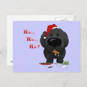 ニューファンドランド・クリスマス シーズンポストカード (正面/裏面)