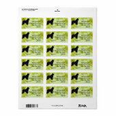 ニューファンドランド – グリーン離れデザイン ラベル (フルシート)