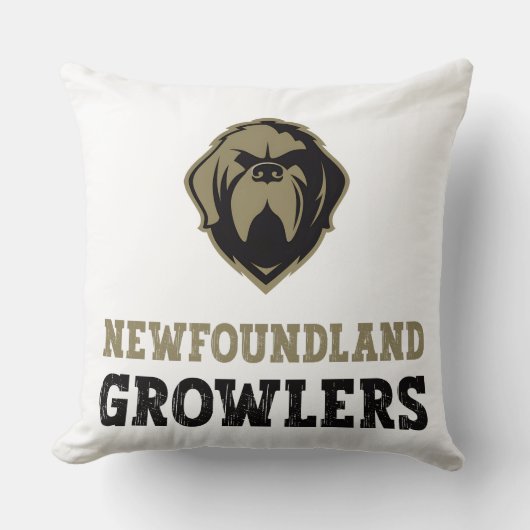 ニューファンドランド・グローラー – The Newfoundland Growler クッション (正面)