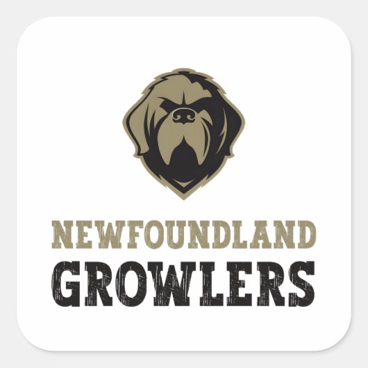 ニューファンドランド・グローラー – The Newfoundland Growler スクエアシール (正面)