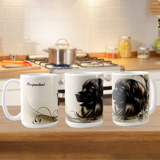 ニューファンドランド コーヒーマグカップ