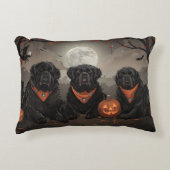 ニューファンドランド・ハロウィン不気味 アクセントクッション (正面)