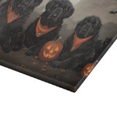 ニューファンドランド・ハロウィン不気味 カッティングボード (角)