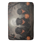 ニューファンドランド・ハロウィン不気味 バスマット (正面縦)