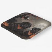 ニューファンドランド・ハロウィン不気味 ペーパープレート (傾斜あり)