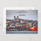 ニューファンドランド、パノラマの街並み写真 ポストカード (正面/裏面)